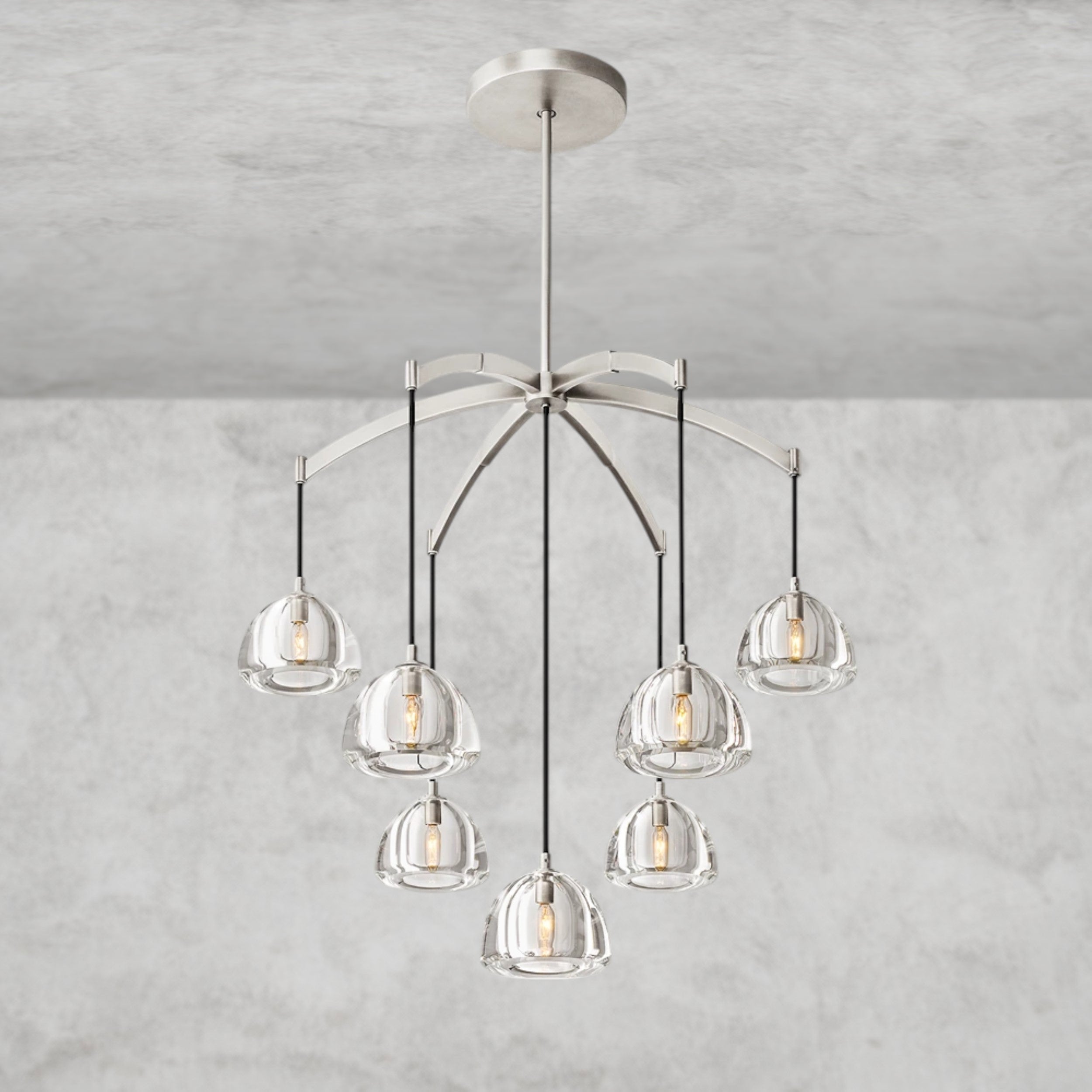 Hemisphere Round Chandelier 36", 48", 60"